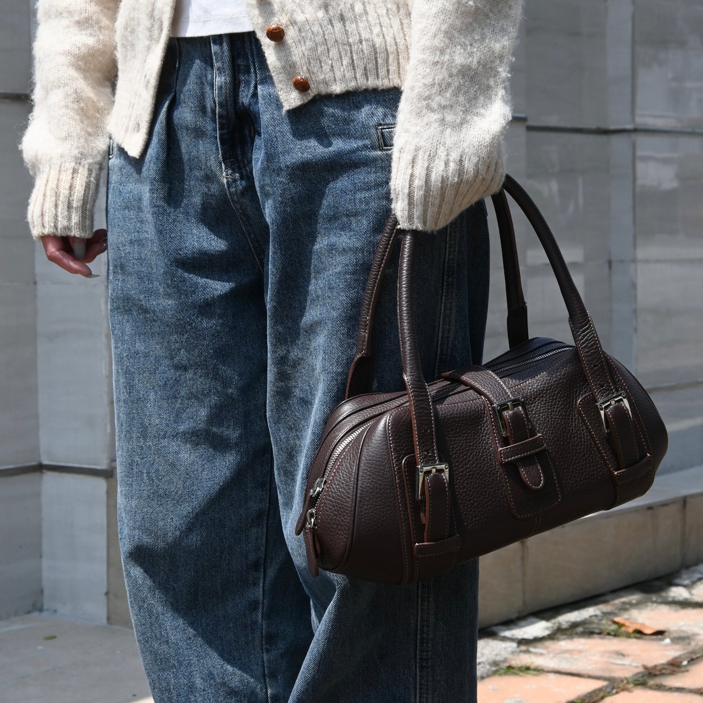 Loewe Senda Brown Leather Handbag