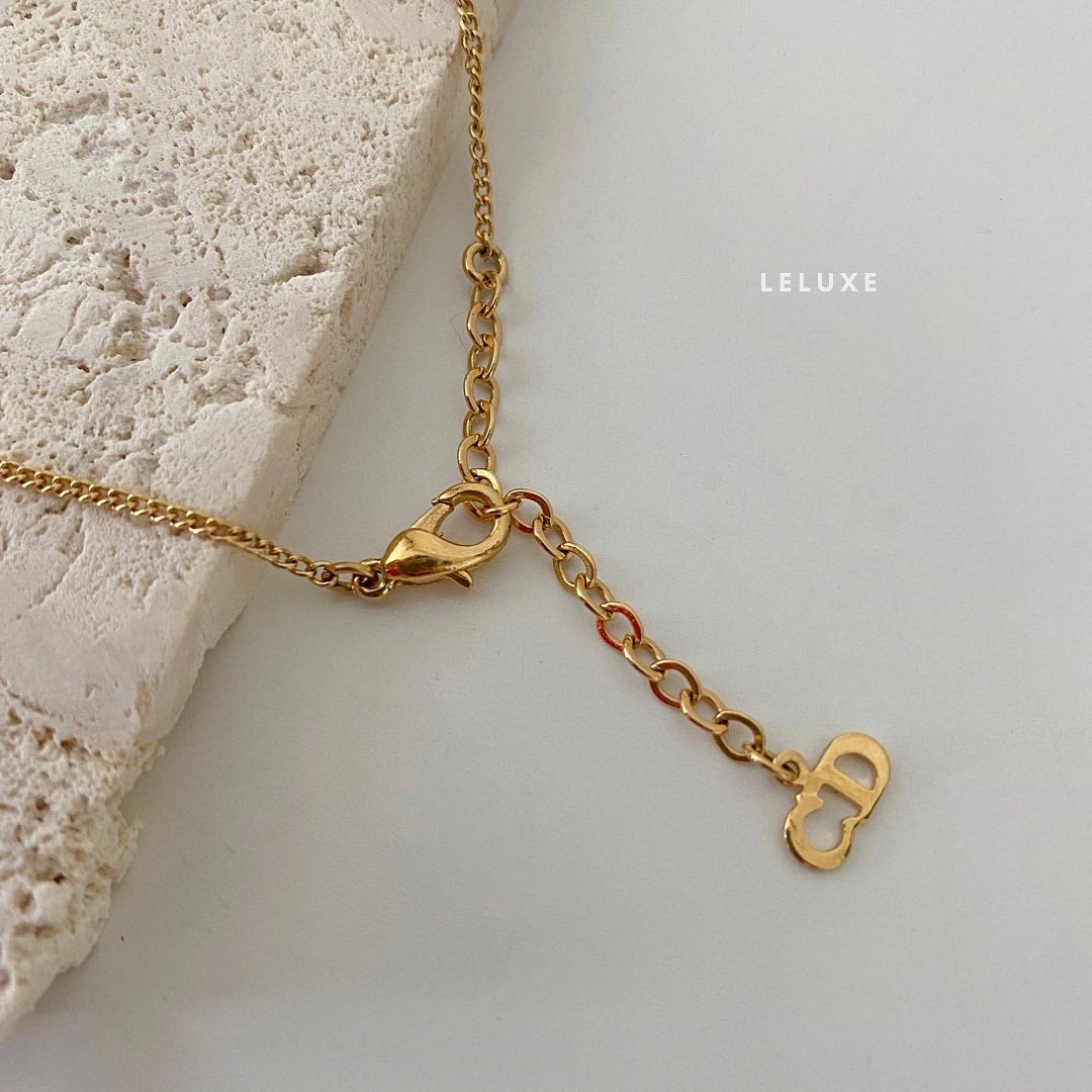 Dior Necklace with Rhinestones - Leluxe Vintage Sdn. Bhd.