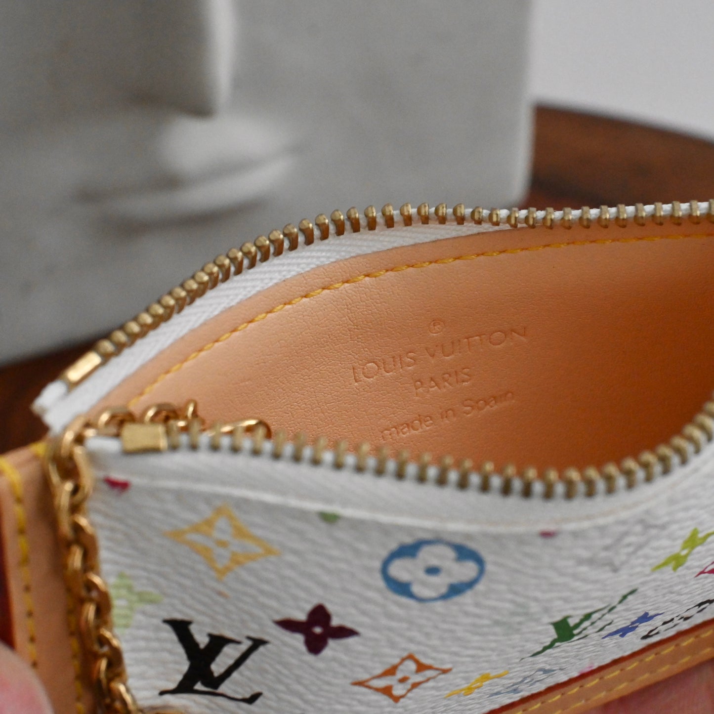 Louis Vuitton x Takashi Murakami Multicolour Pochette Cles