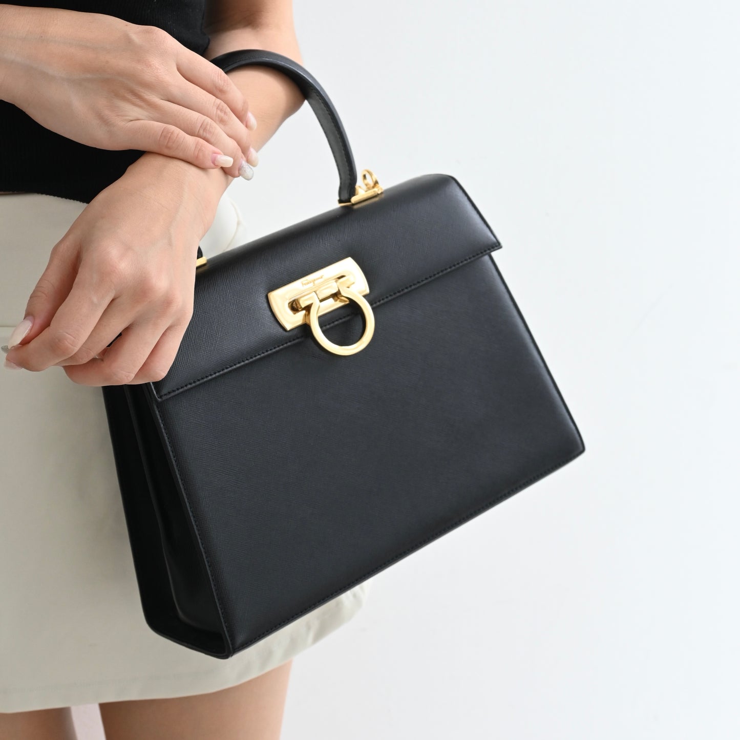 Salvatore Ferragamo Gancini Medium Kelly