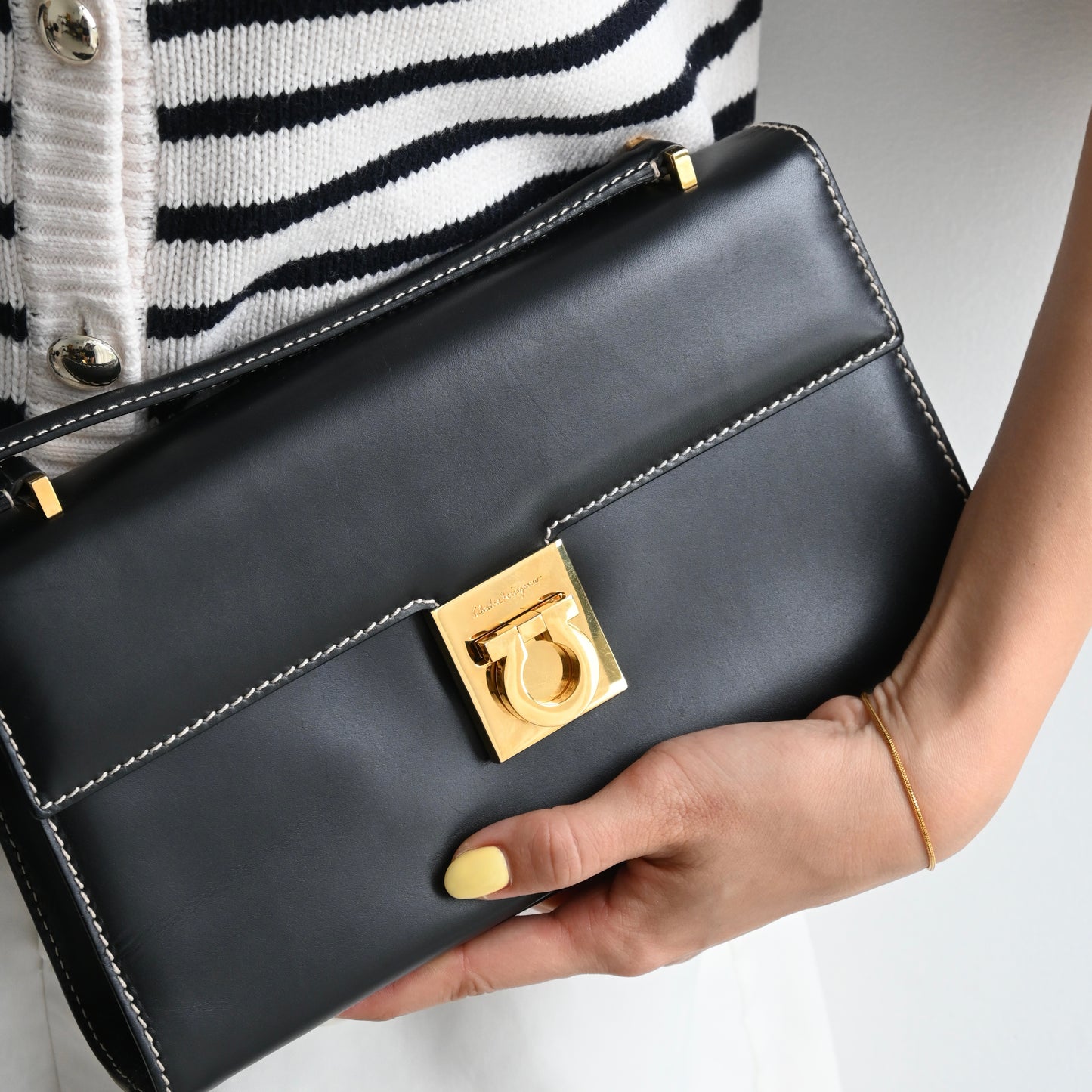 Salvatore Ferragamo Gancini Shoulder Bag