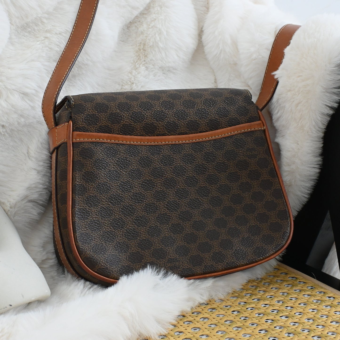 Celine Macadam Triomphe Monogram Star Globe Small Crossbody Bag