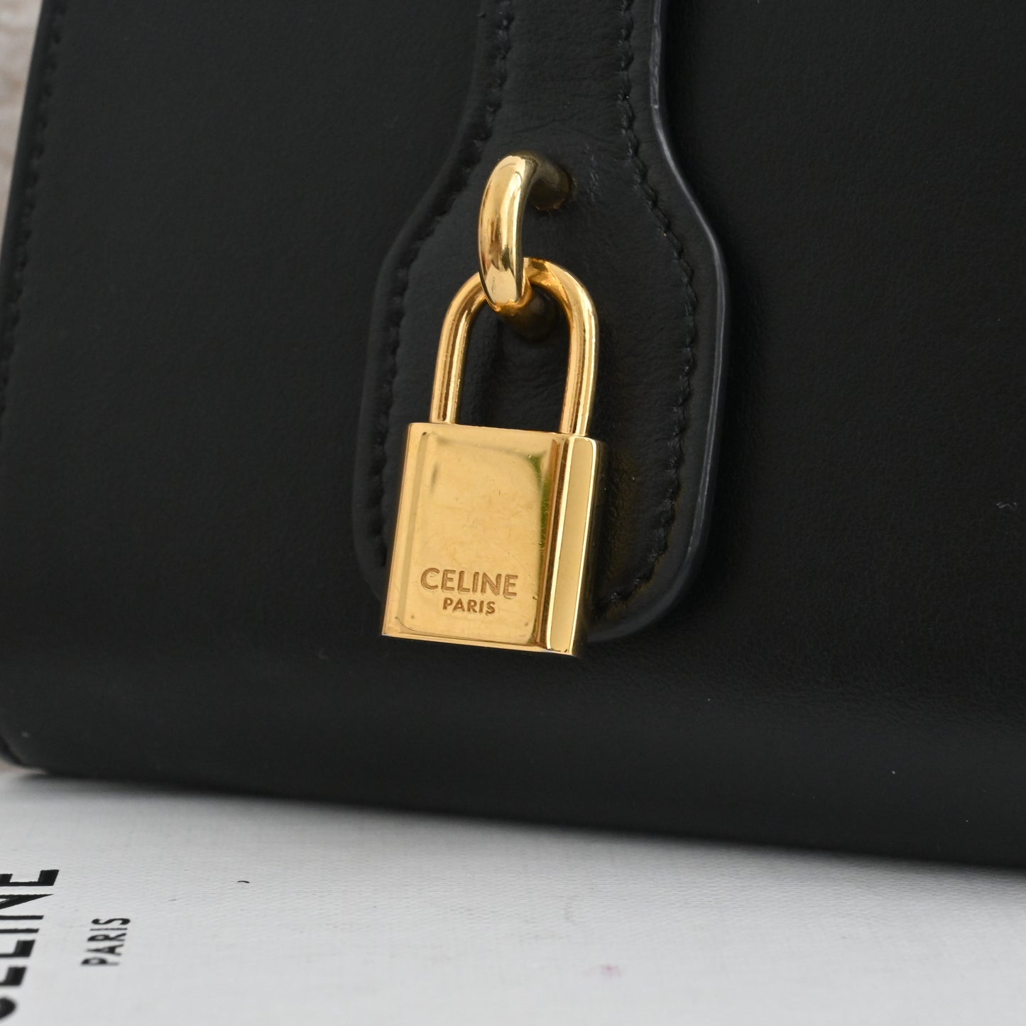 Celine Small Strap Bifold Wallet with Lock