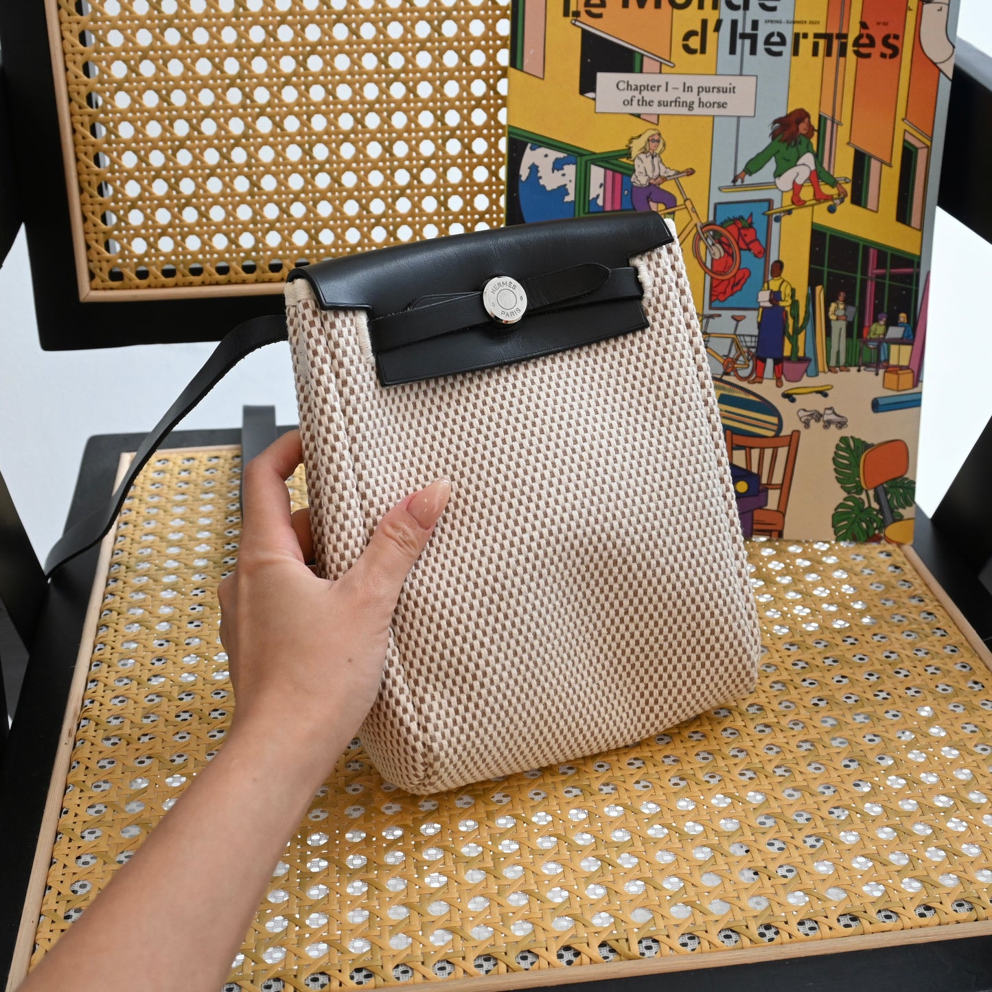 Hermes Toile Herbag TPM Crossbody