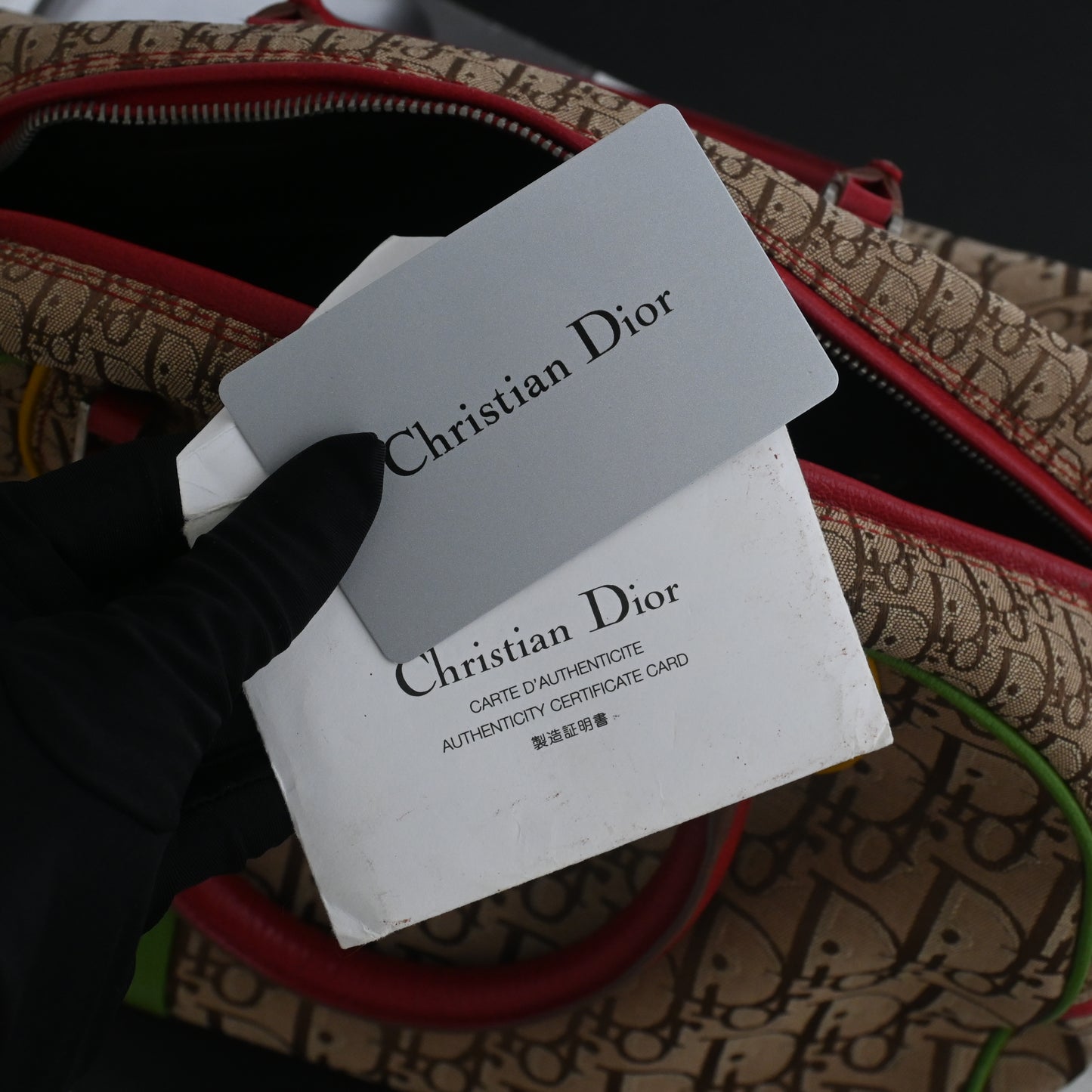 Christian Dior 2004 Rasta Small Bowling Bag by John Galliano