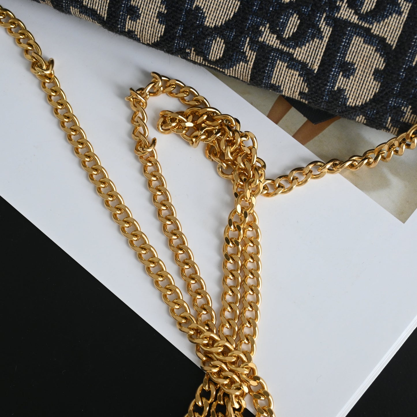 Christian Dior Oblique Canvas Chain Bag