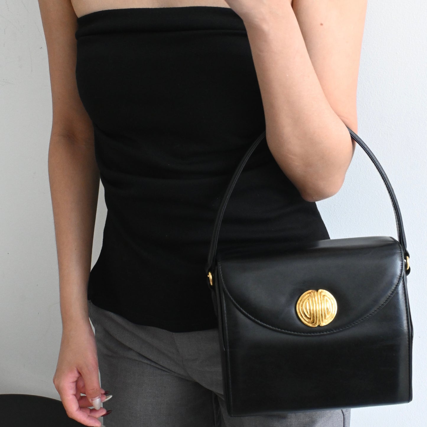 Givenchy 4G Gold Button Black Handbag