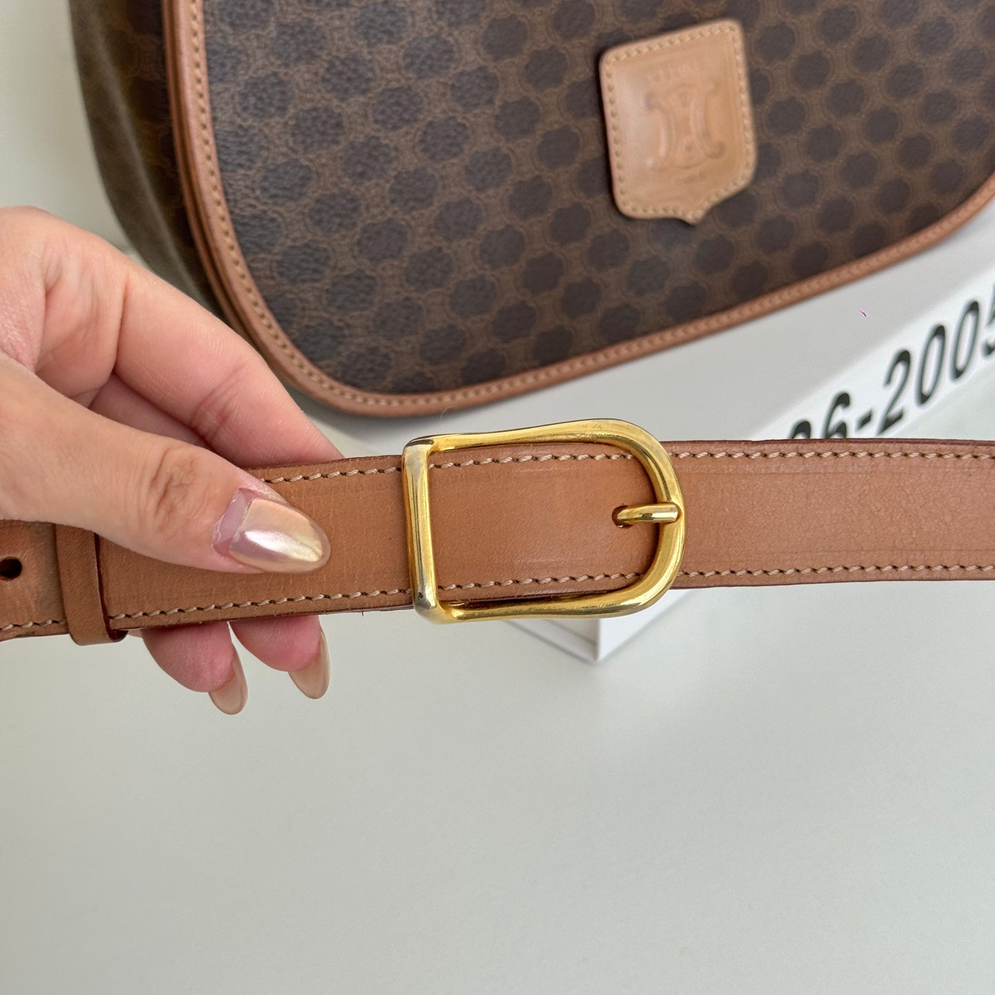 Celine Macadam Flap Crossbody Bag