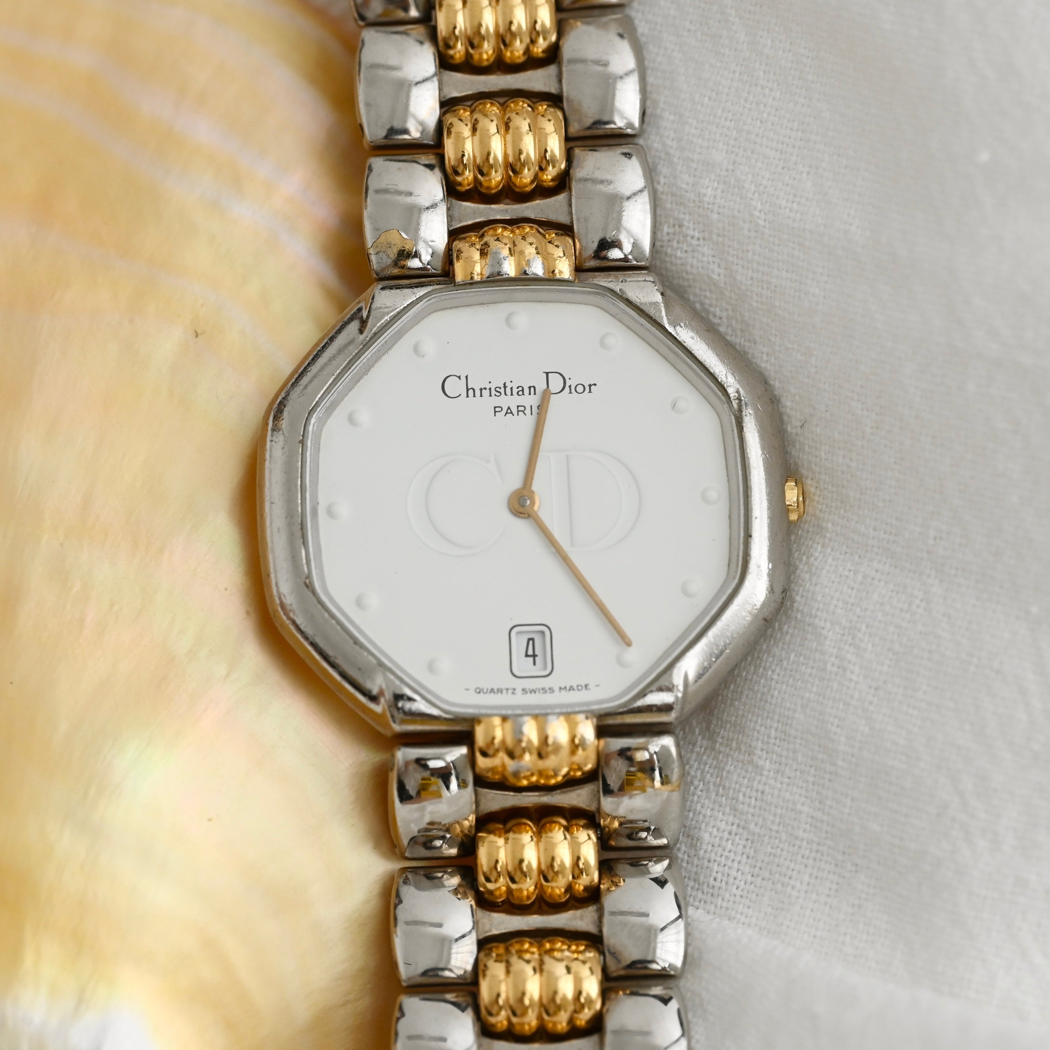 【稼動品】Christian Dior オクタゴン　腕時計　D45-204 Christian Dior Octagon Watch D45-204 – Leluxe Vintage Sdn. Bhd.