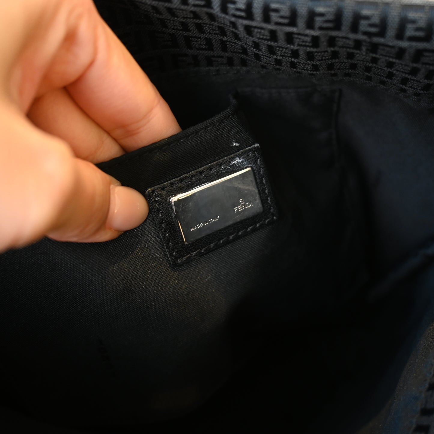 Fendi Zucchino Vertical Small Tote
