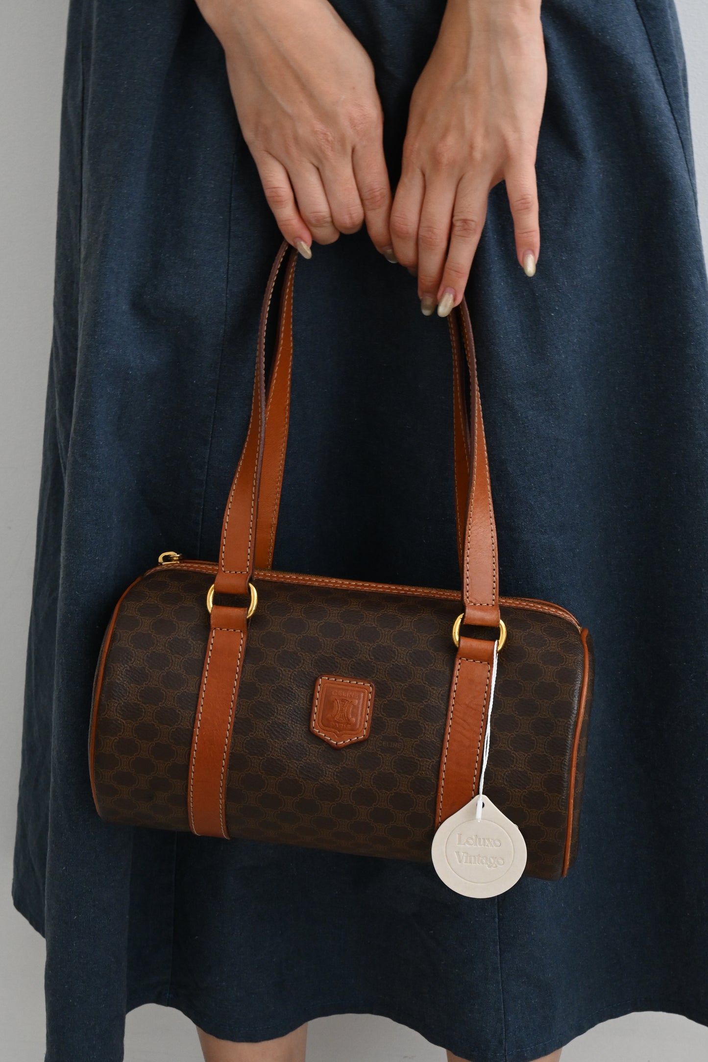 Celine Macadam Barrel-Shaped Bag