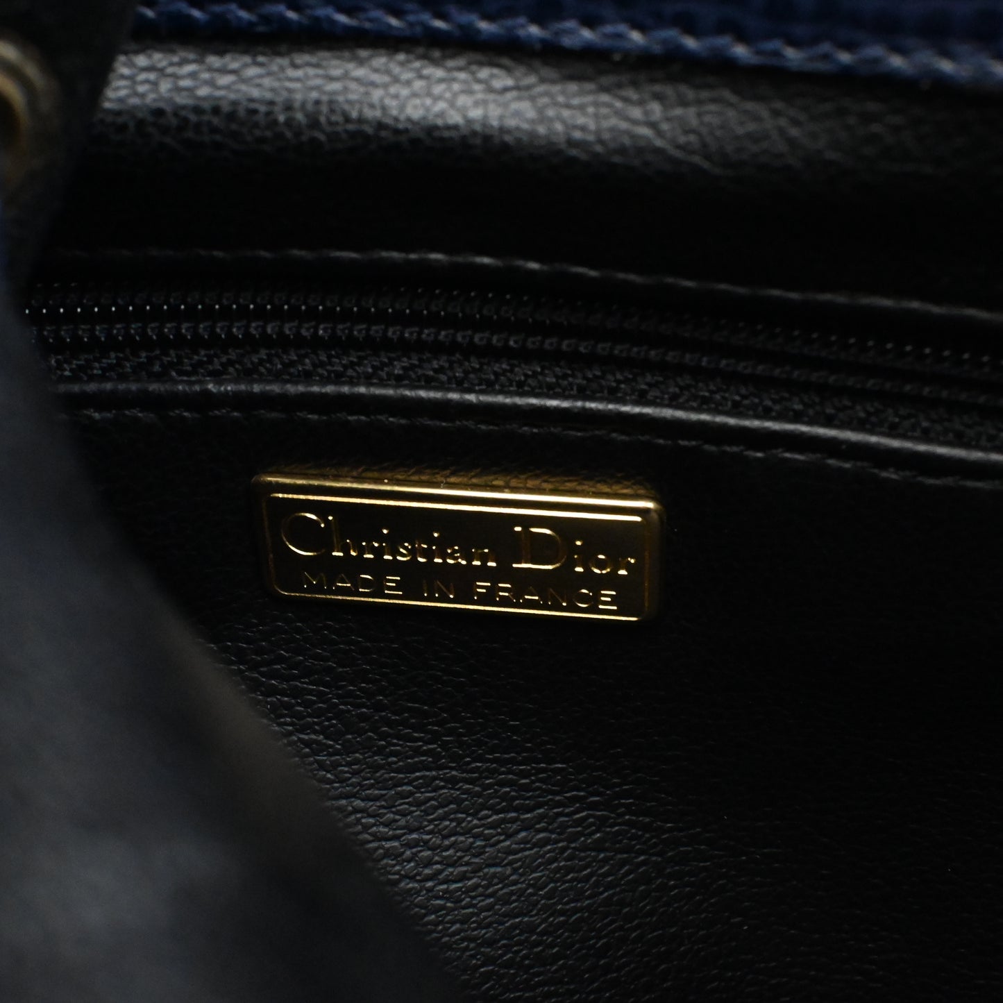 Vintage Dior Backpack in Navy - Leluxe Vintage Sdn. Bhd.