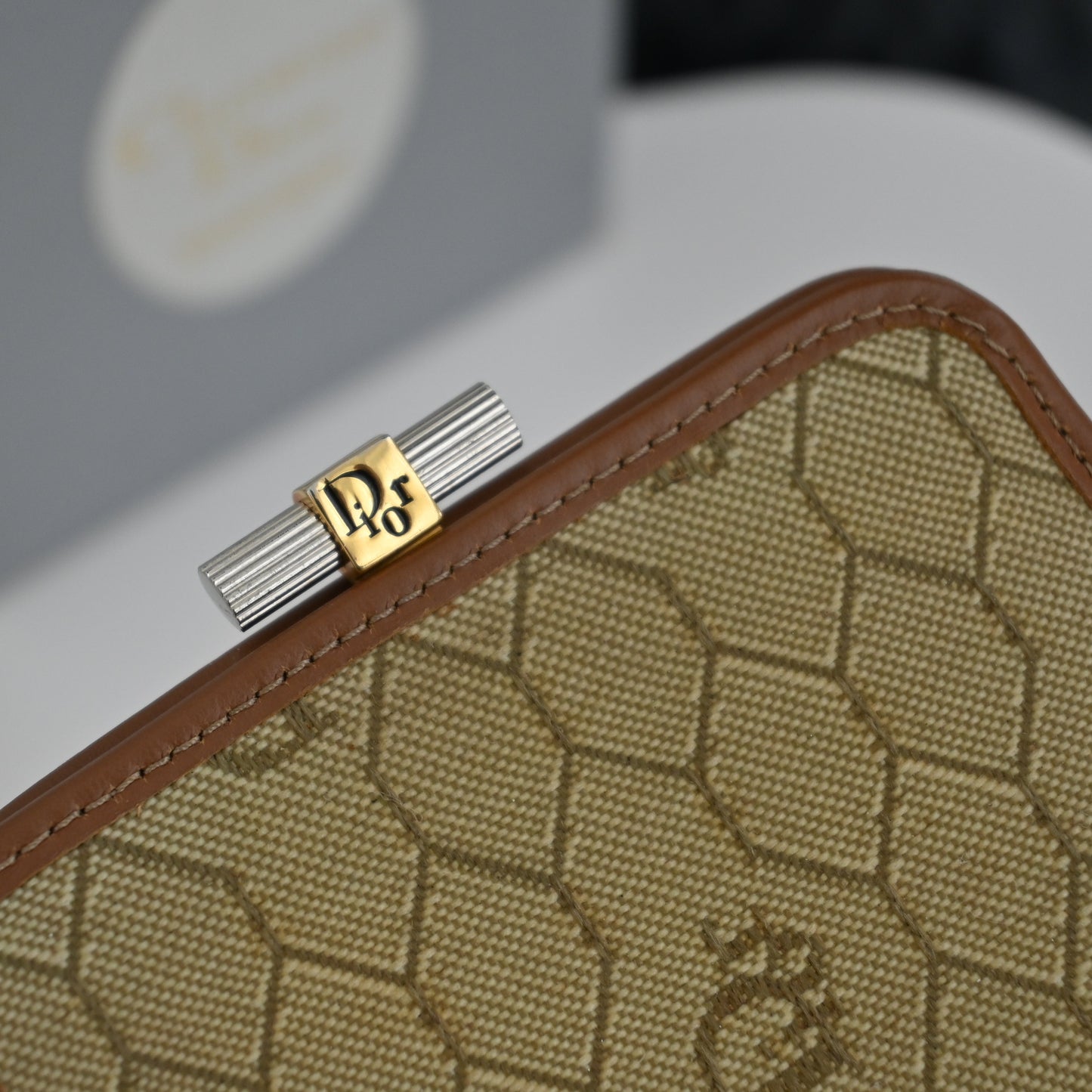 Dior Coin Pouch Honeycomb Vintage - Leluxe Vintage Sdn. Bhd.