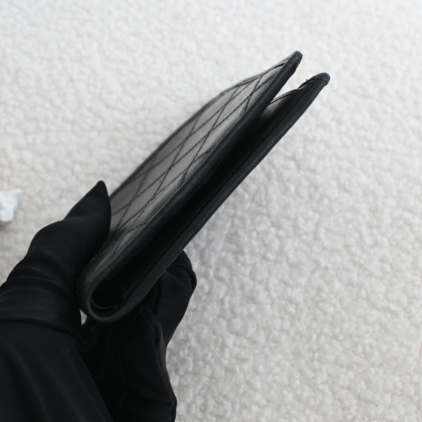 Chanel Black Quilted Lambskin Bifold Wallet