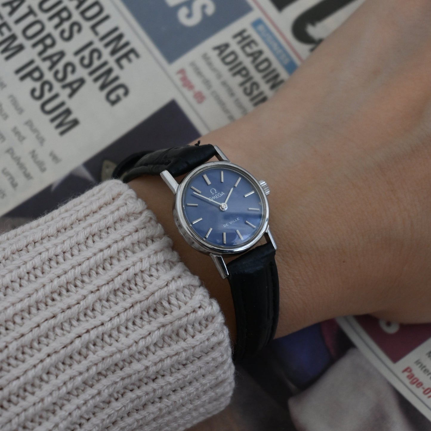 Omega De Ville Blue Dial ref. 111.0140