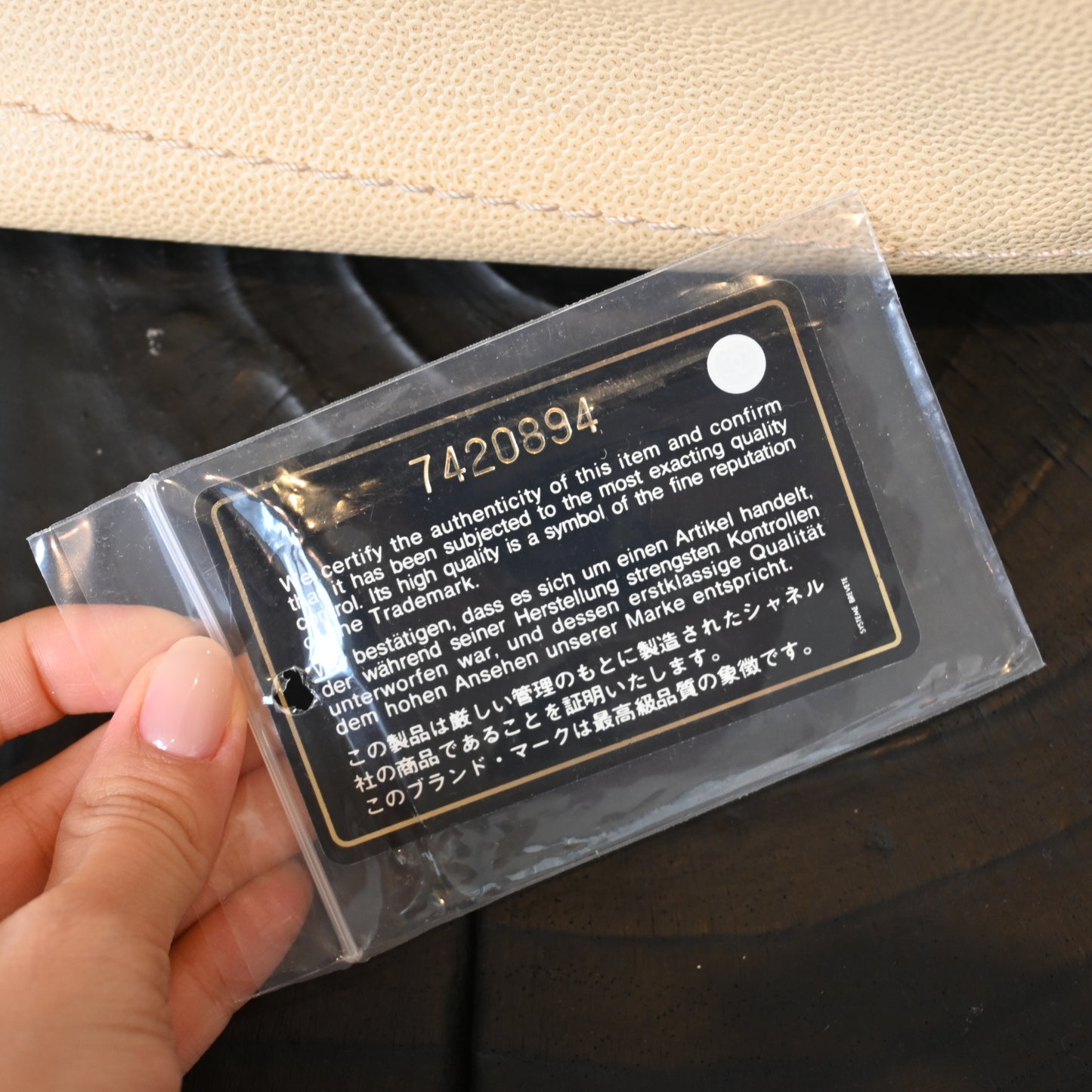 Chanel Caviar CC Hobo Wood Chain - Leluxe Vintage Sdn. Bhd.