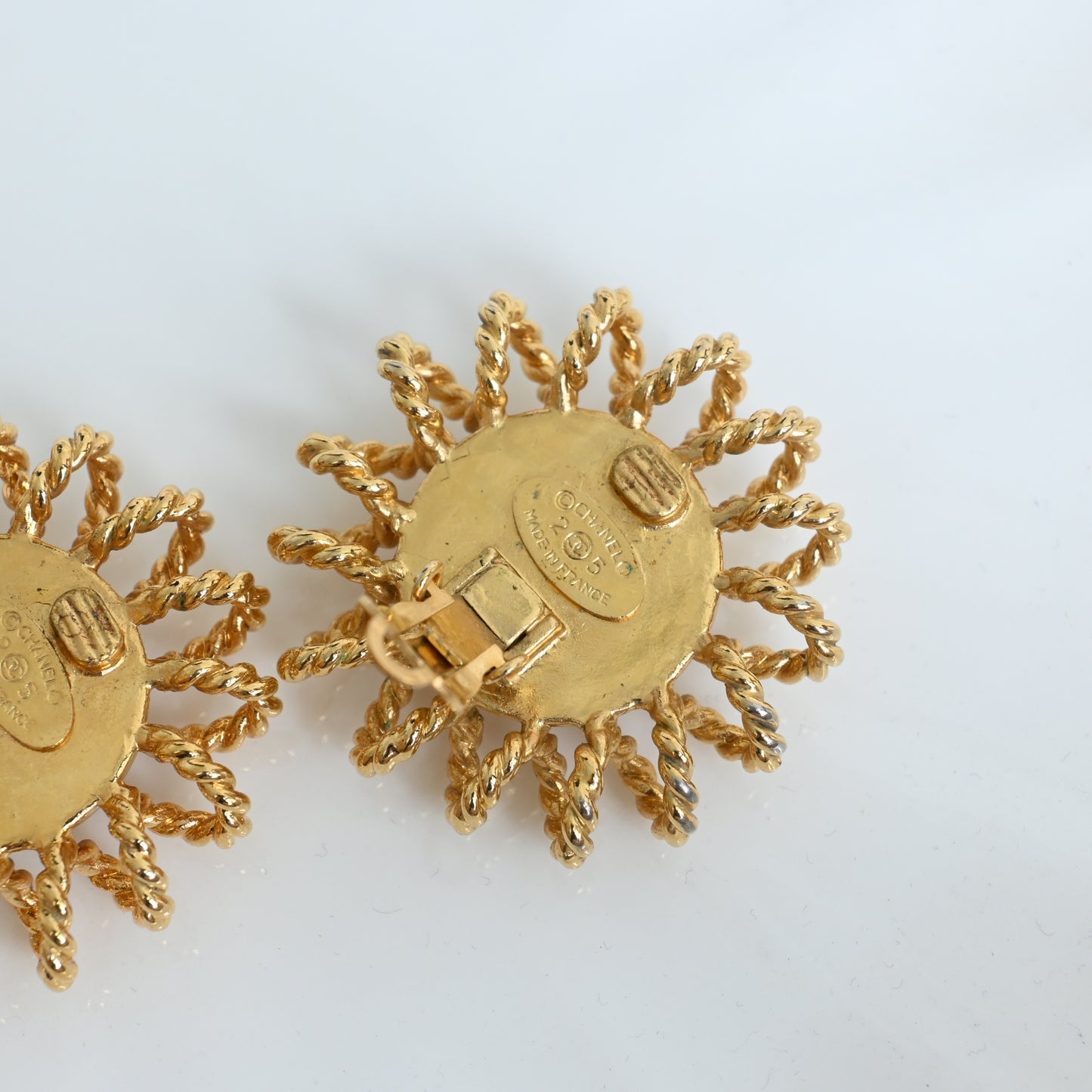 Chanel Faux Pearl Flower Earclip 1986-1992