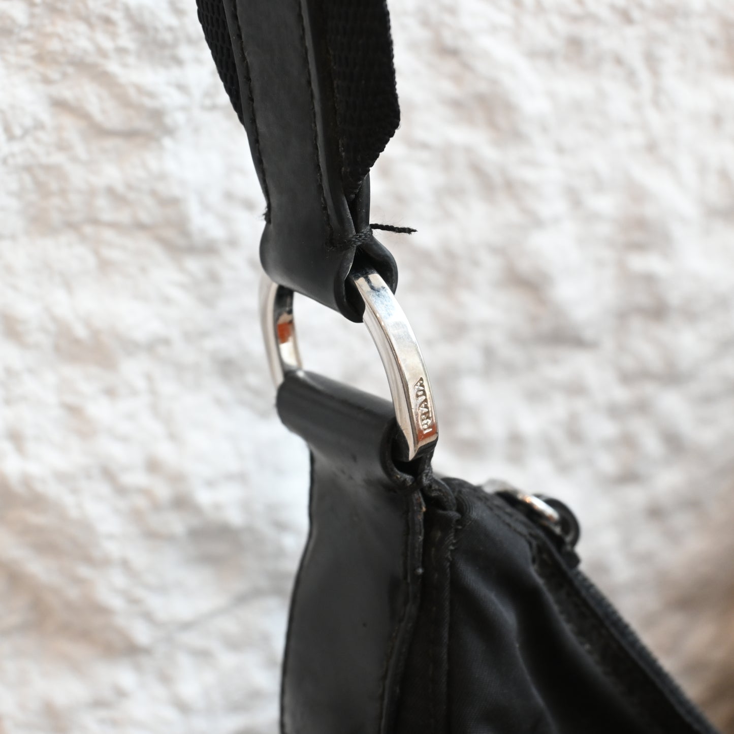 Prada Tessuto Nylon Shoulder bag Black