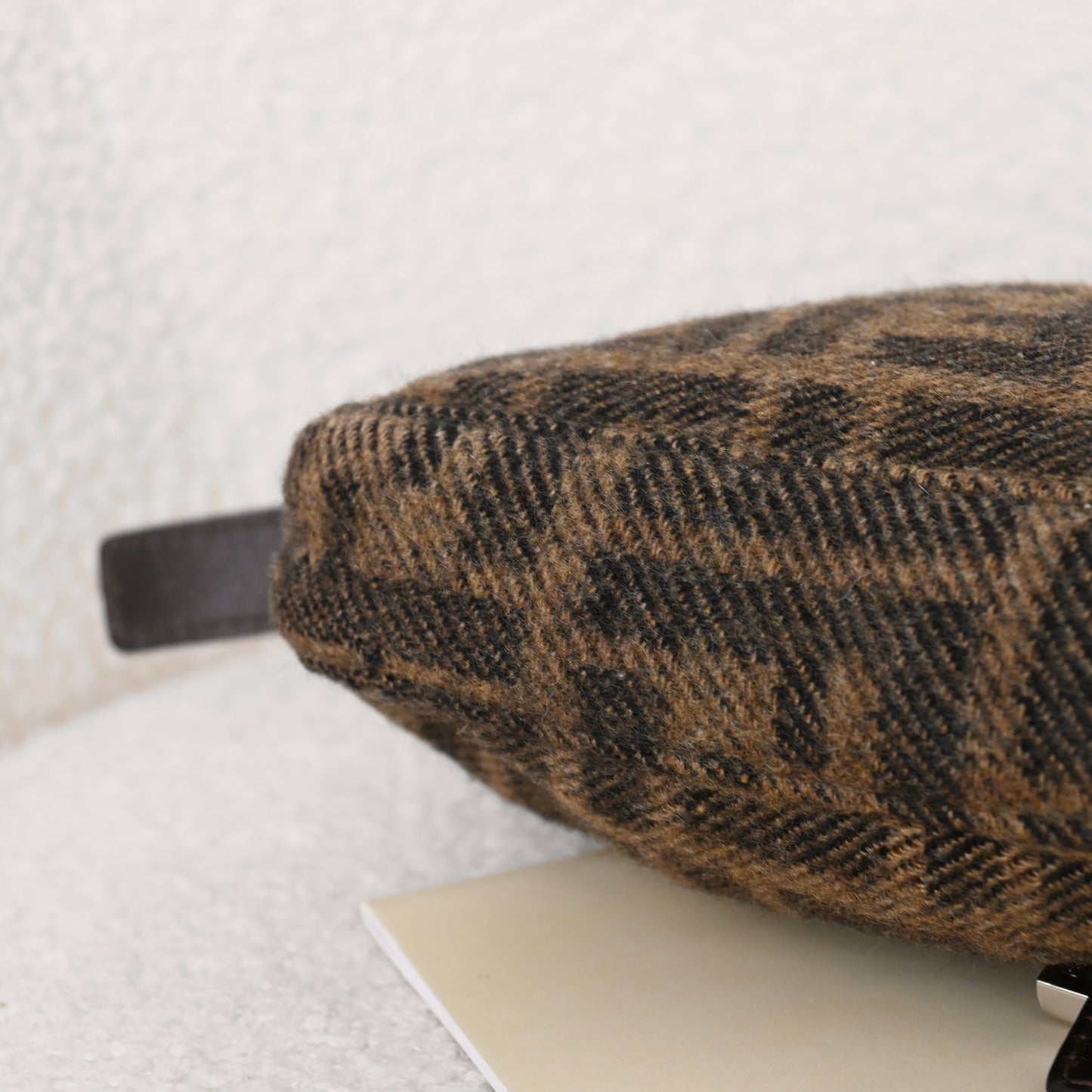 Fendi Zucca Baguette Wool Brown Monogram