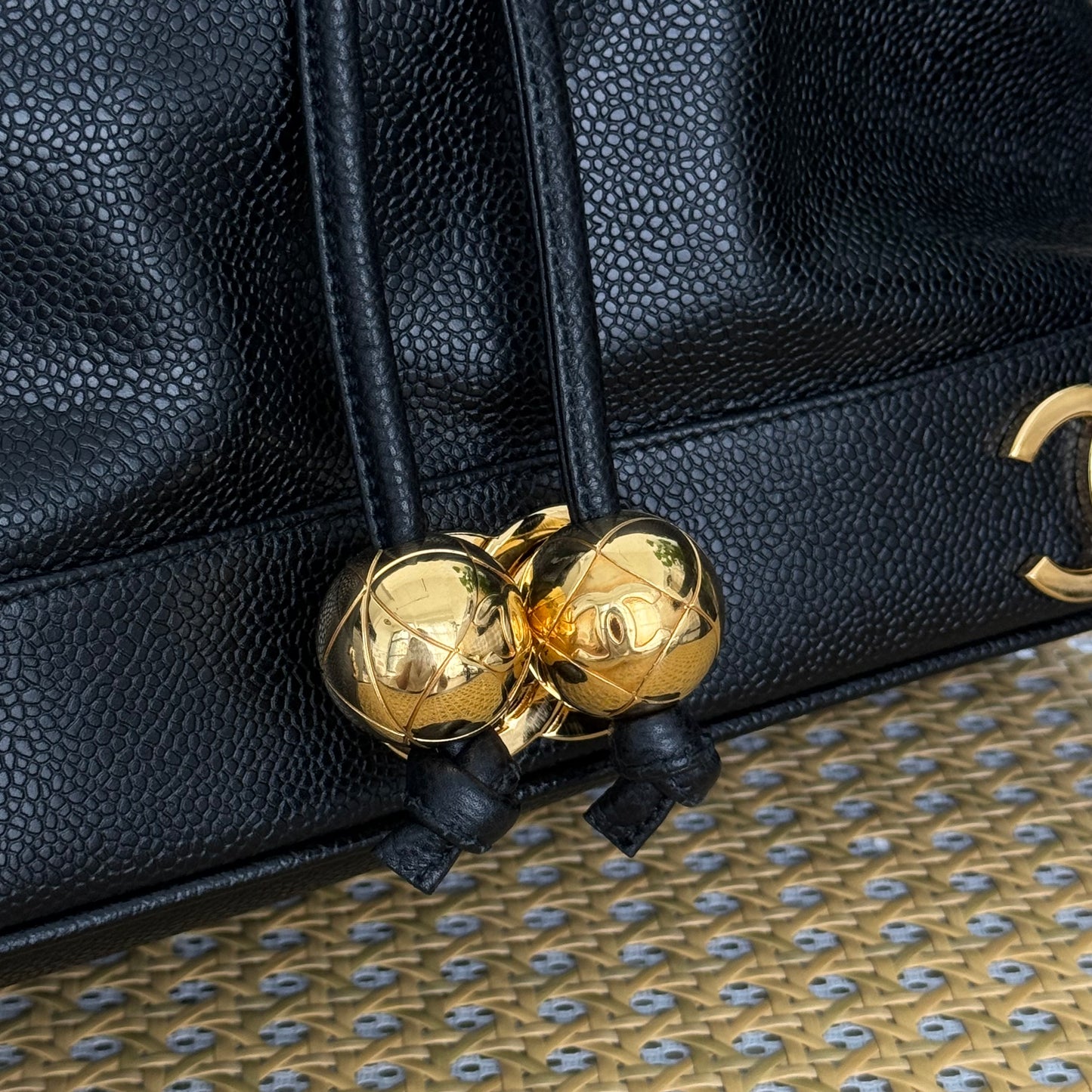 Chanel Triple C Caviar Drawstring Bucket Bag - Leluxe Vintage Sdn. Bhd.