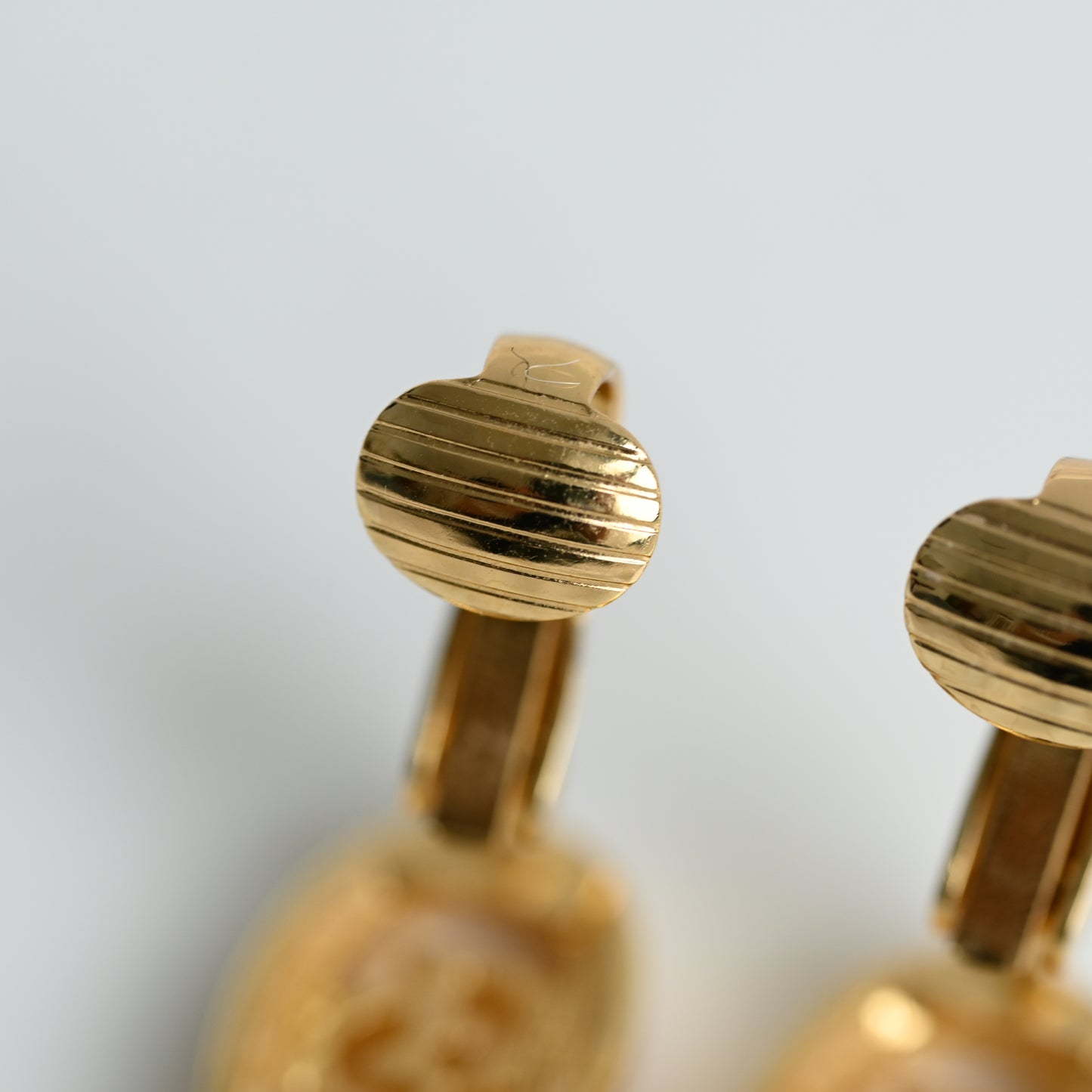 Christian Dior Vintage Oval Necklace Earclips Set