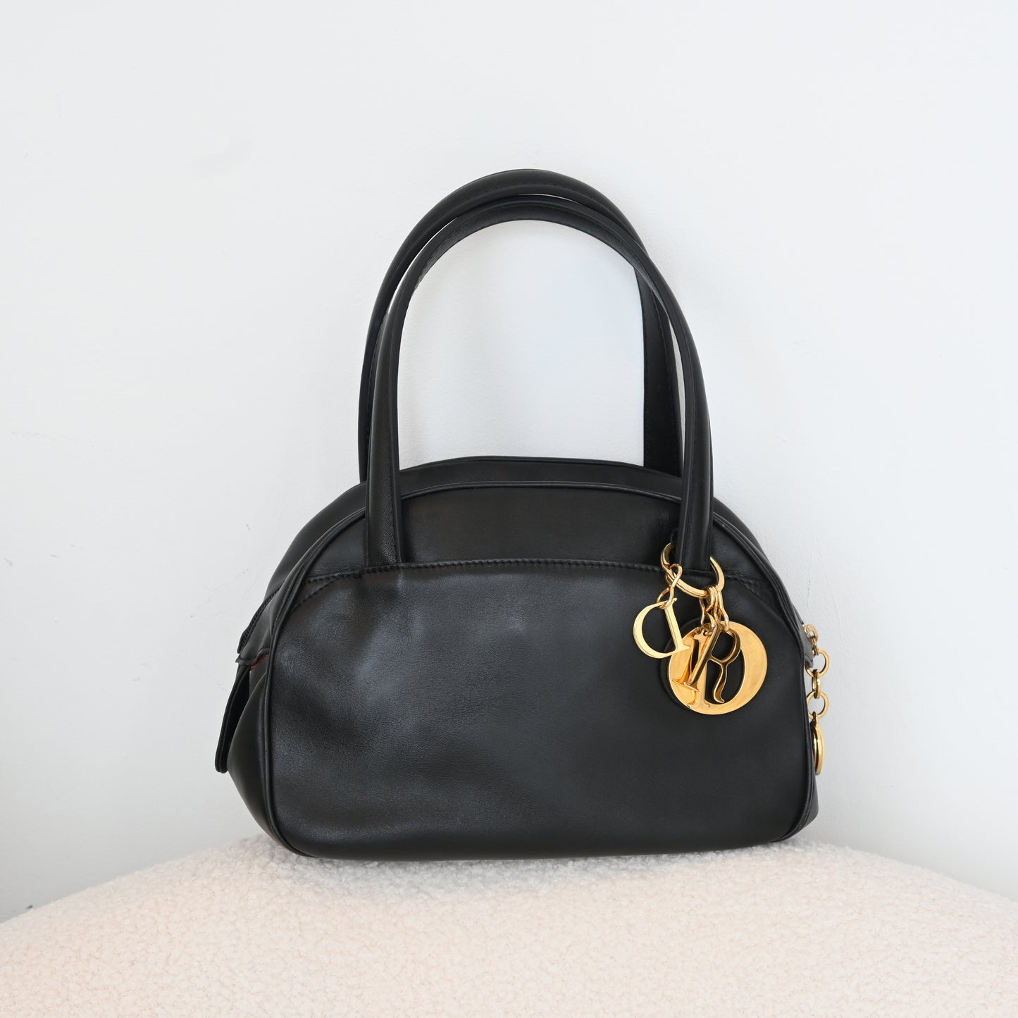 Christian Dior Bowling Bag with Dior Charm