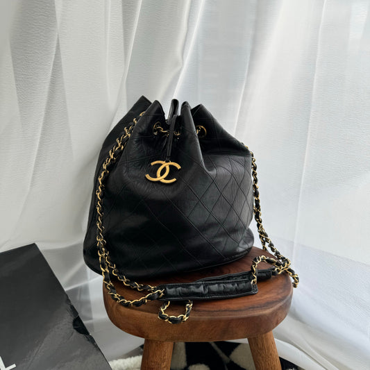 Chanel Bucket Bag Lambskin Vintage