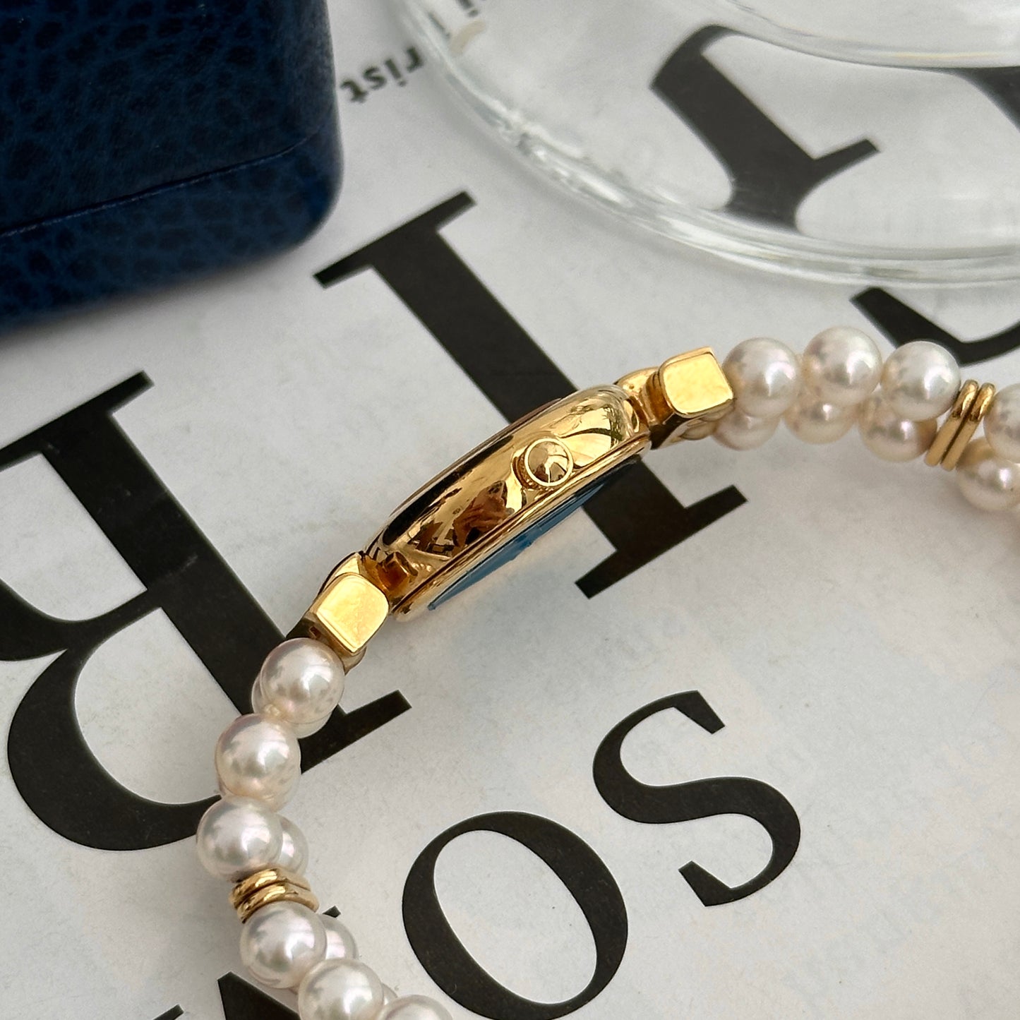 Mikimoto Double Pearl Bracelet Vintage Watch