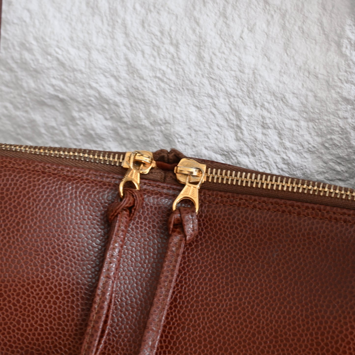 Chanel Timeless Caviar Brown Tote with Gold Ball