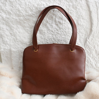 Chanel Timeless Caviar Brown Tote with Gold Ball