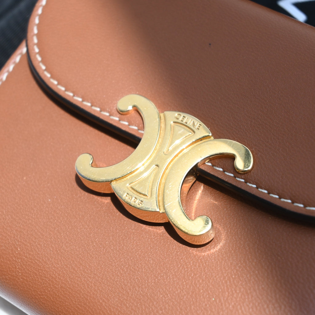 Celine Small Flap Triomphe Trifold Wallet - Leluxe Vintage Sdn. Bhd.