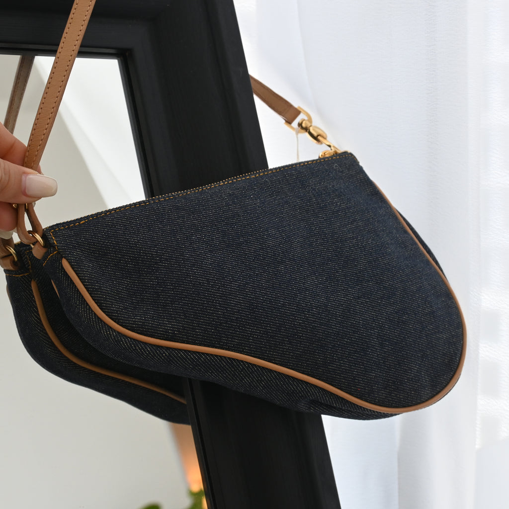 Dior Mini Saddle Denim Bag - Leluxe Vintage Sdn. Bhd.