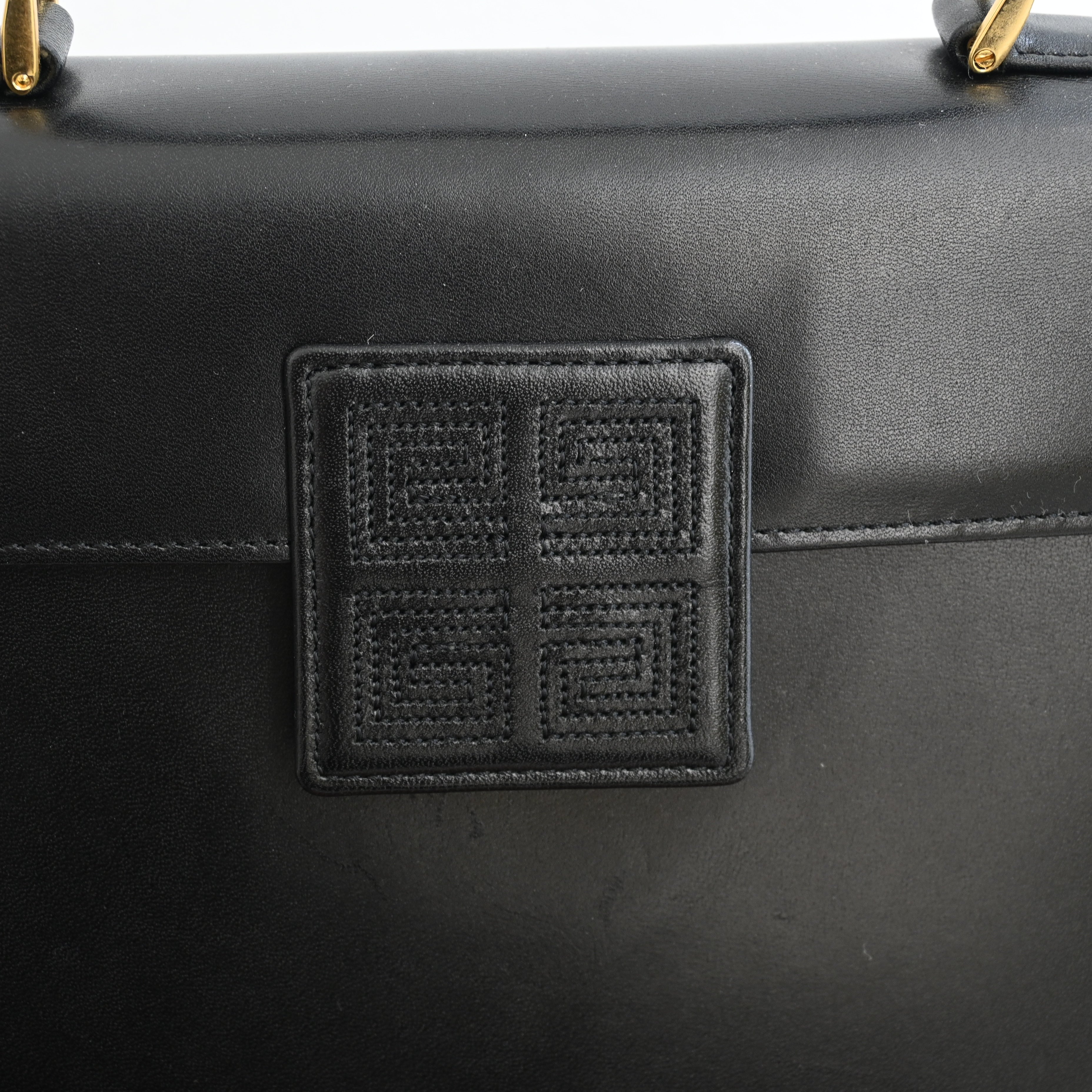 Givenchy 4G Top Handle Black Kelly - Leluxe Vintage Sdn. Bhd.