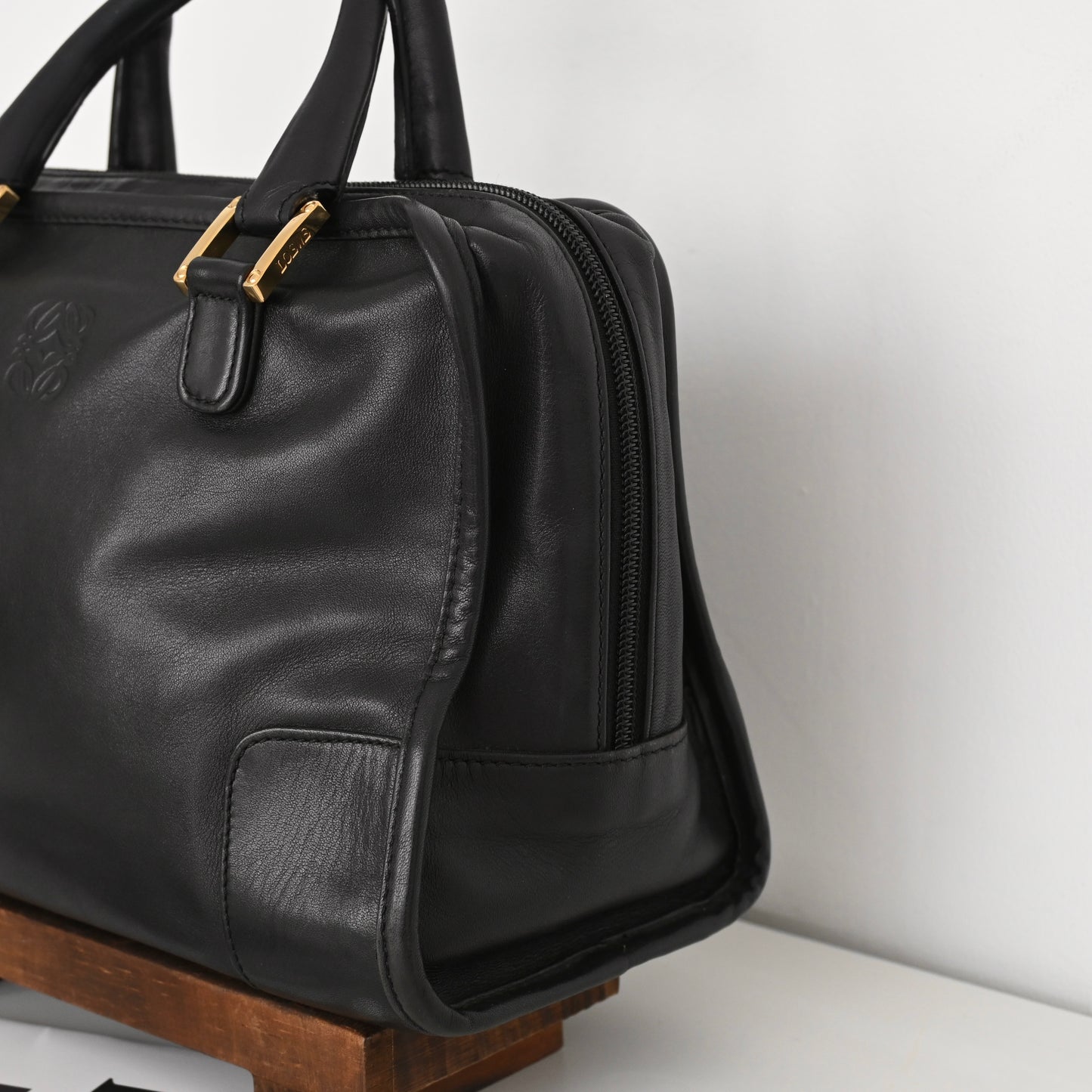 Loewe Amazona 27 Black Nappa Calfskin