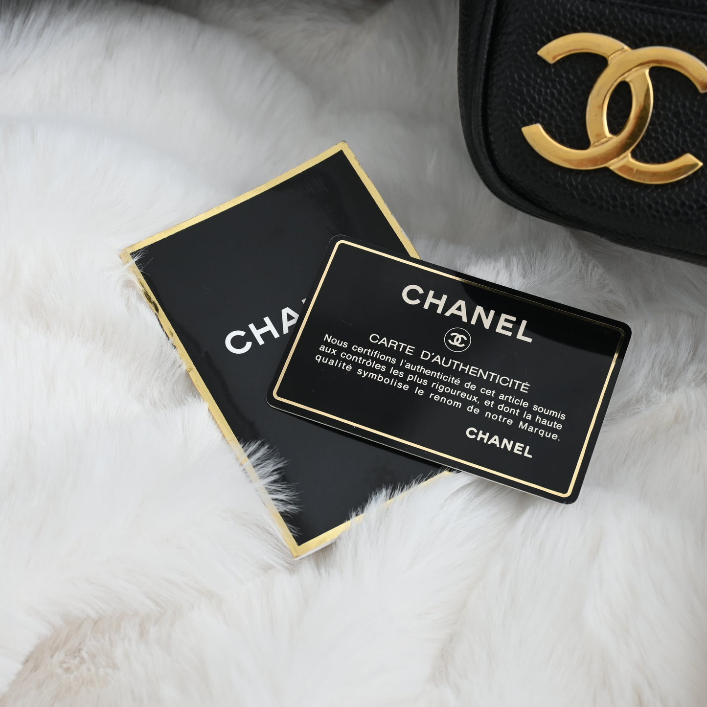 Chanel Triple CC Logo Chain Tote with Gold Ball