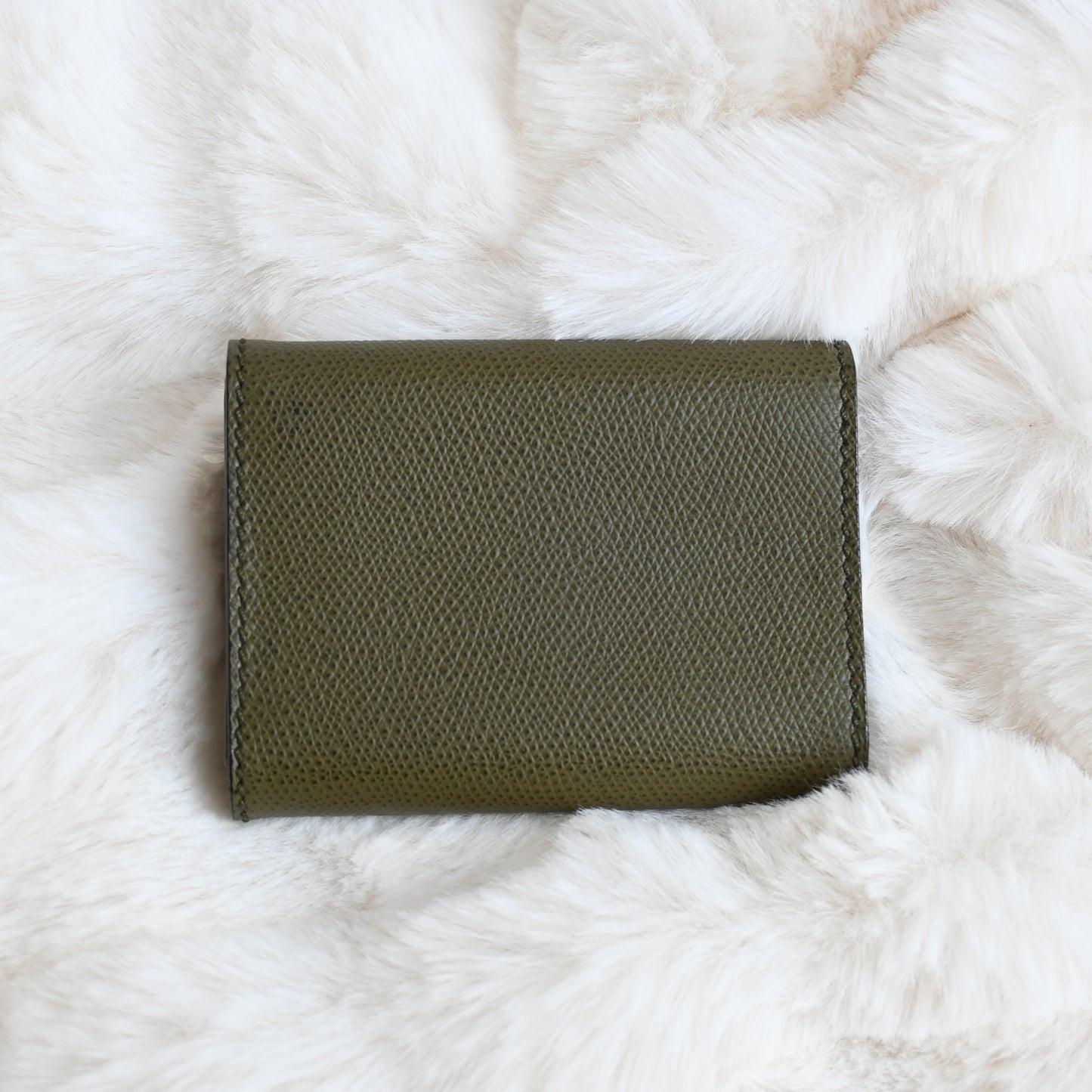 Chanel Khaki Trifold Cardholder