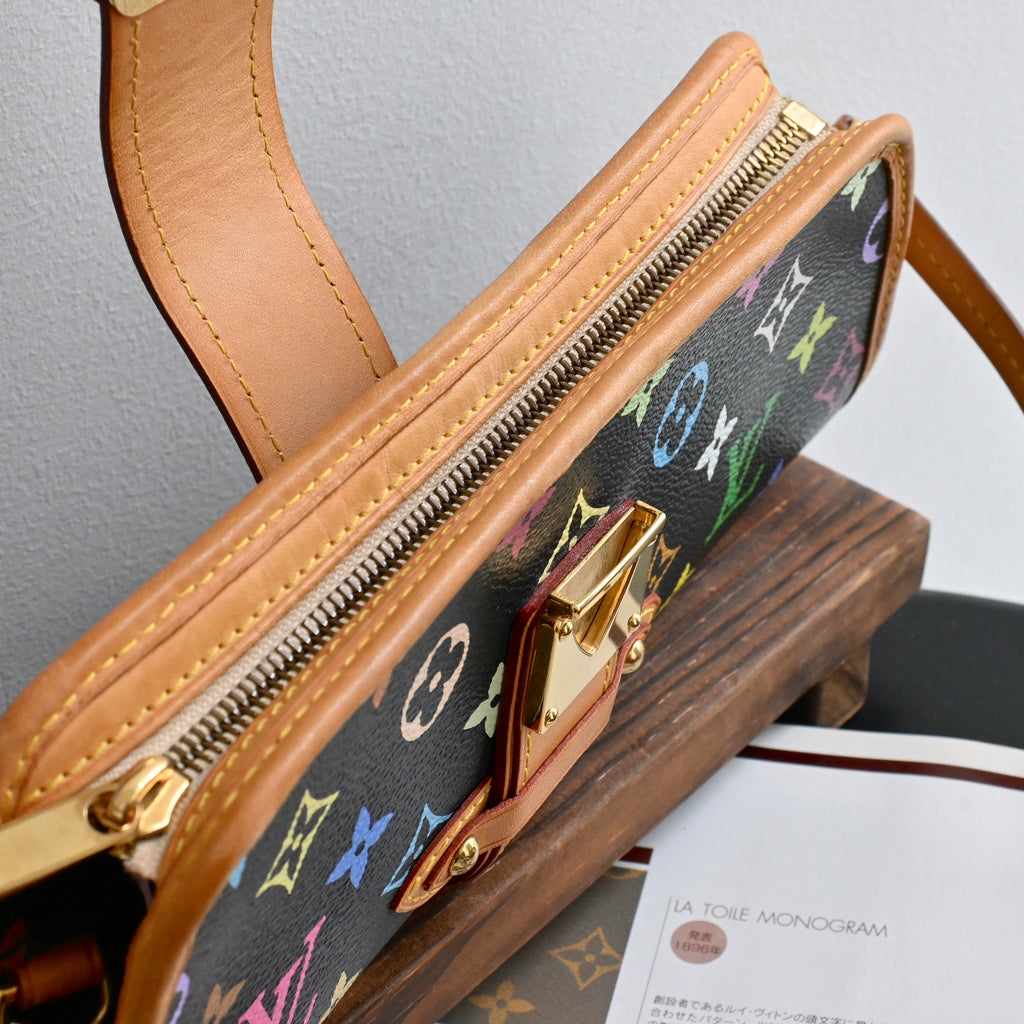 Louis Vuitton x Takashi Murakami Black Multicolour Shirley - Leluxe Vintage Sdn. Bhd.