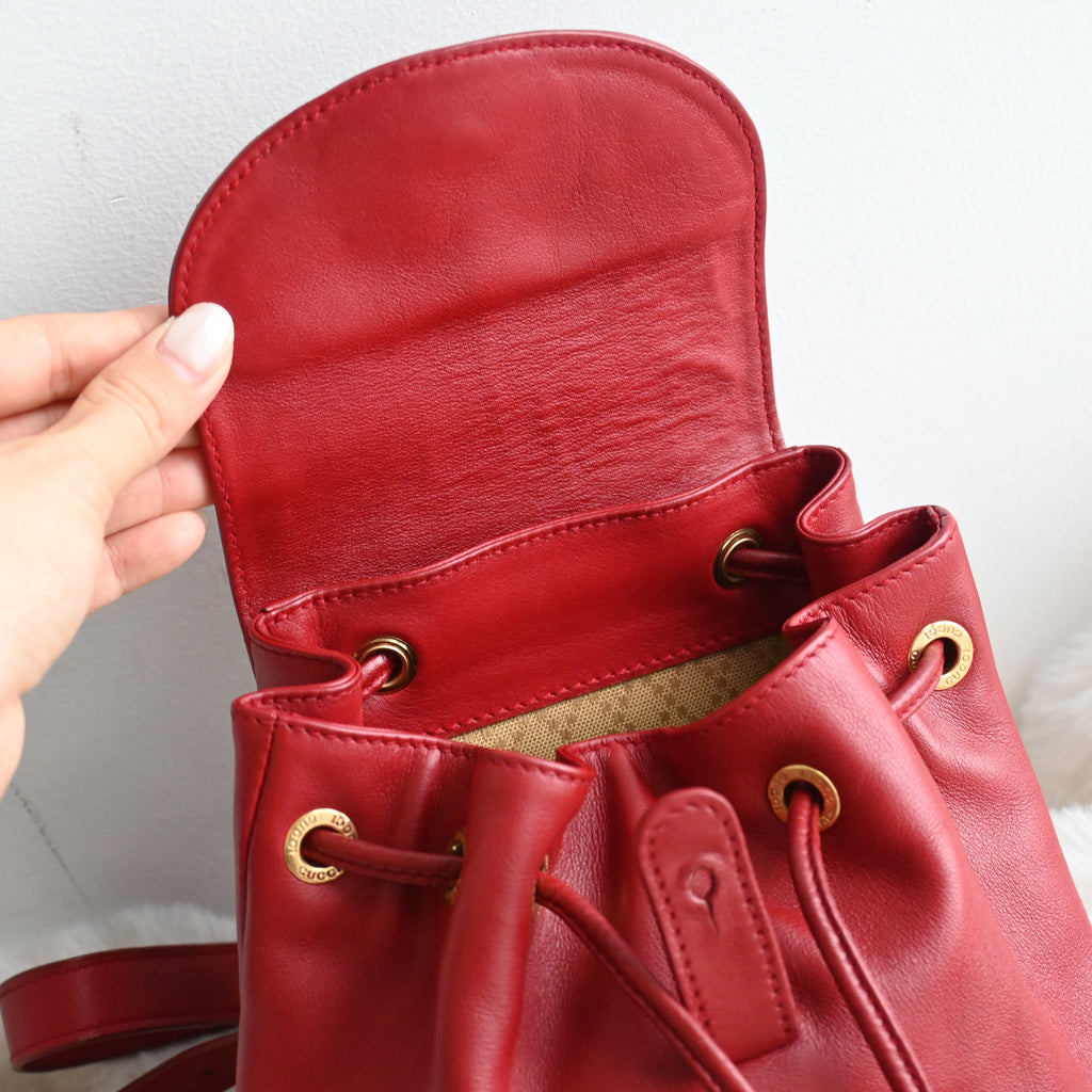 Gucci Bamboo Handle Mini Backpack - Leluxe Vintage Sdn. Bhd.