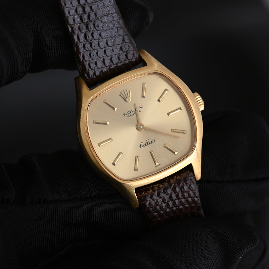 Rolex Cellini Ref.3801 18k YG from 1975 - Leluxe Vintage Sdn. Bhd.