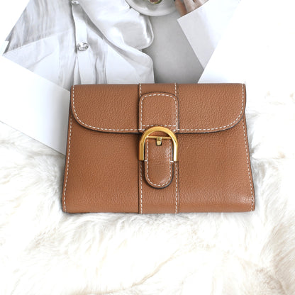 Delvaux Brilliant Compact Wallet Vegetal