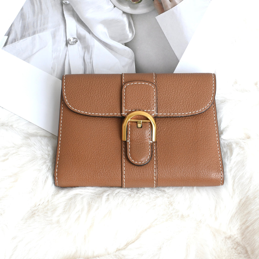 Delvaux Brilliant Compact Wallet Vegetal - Leluxe Vintage Sdn. Bhd.