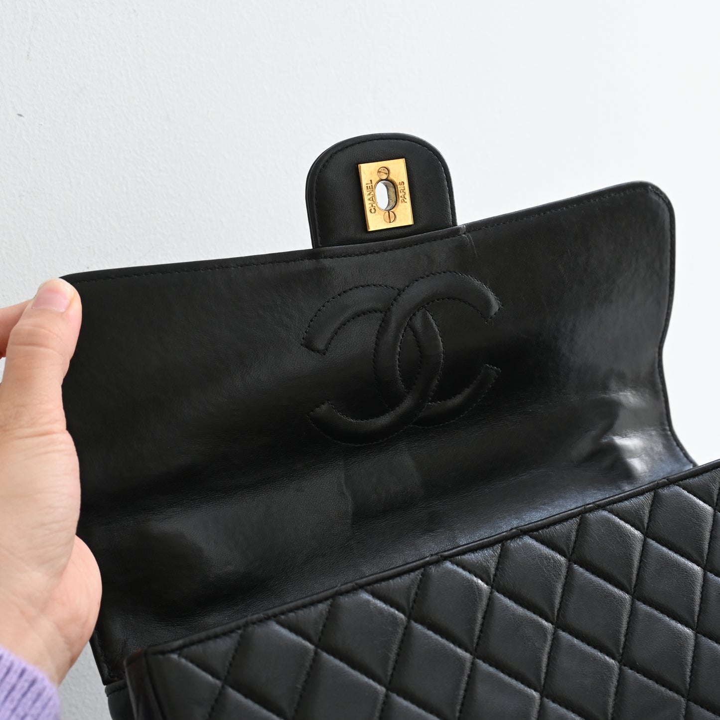 Chanel Top Handle Kelly Parent Flap Bag