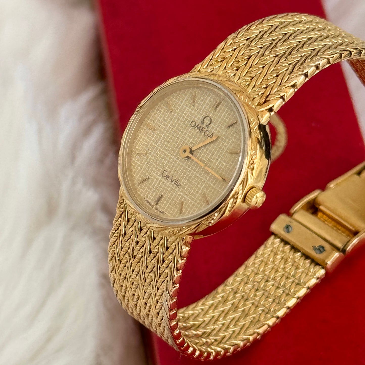 Omega De Ville Mesh Chain Watch