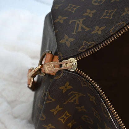 Louis Vuitton Monogram Keepall 55 with strap