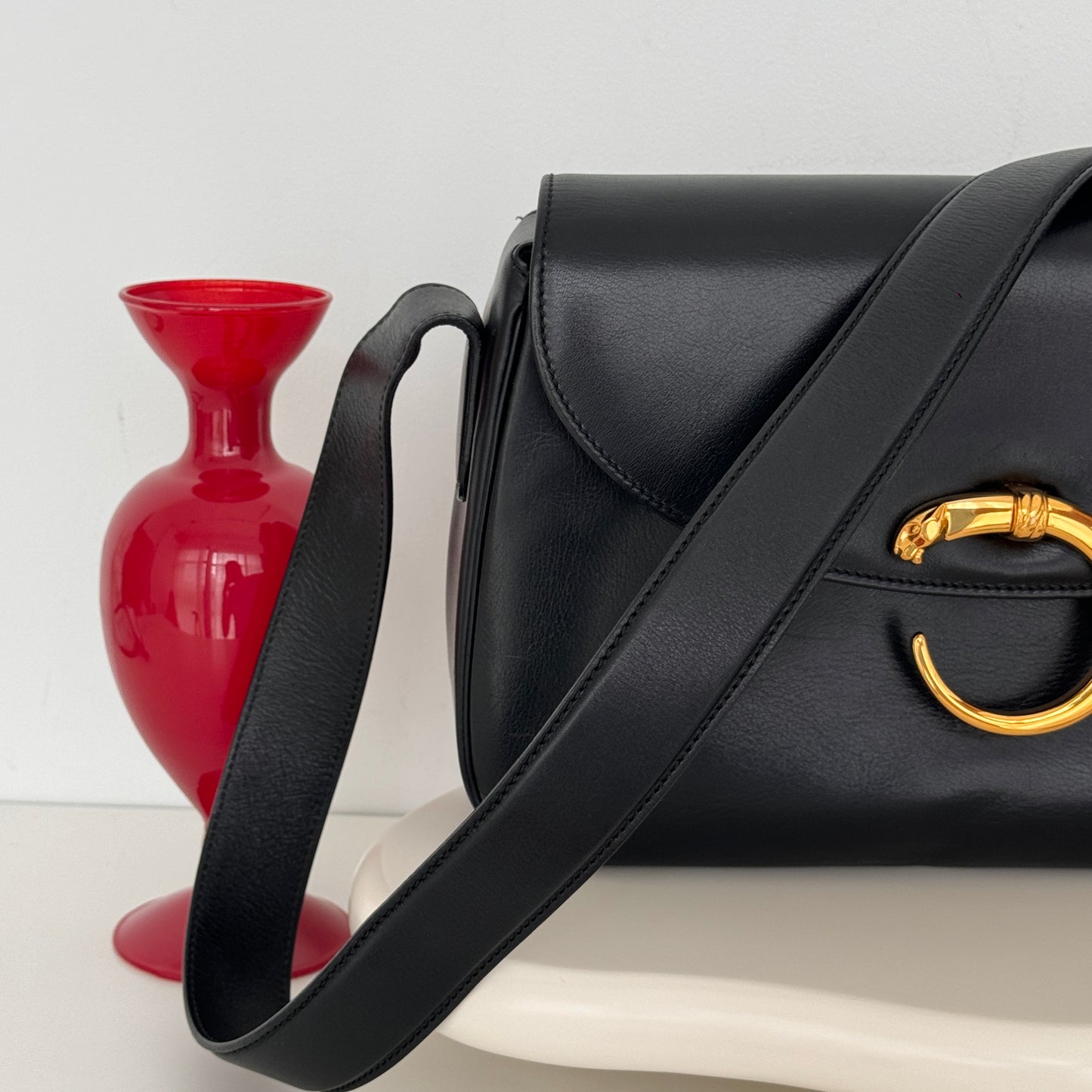 Cartier Black Panthere Crossbody Bag