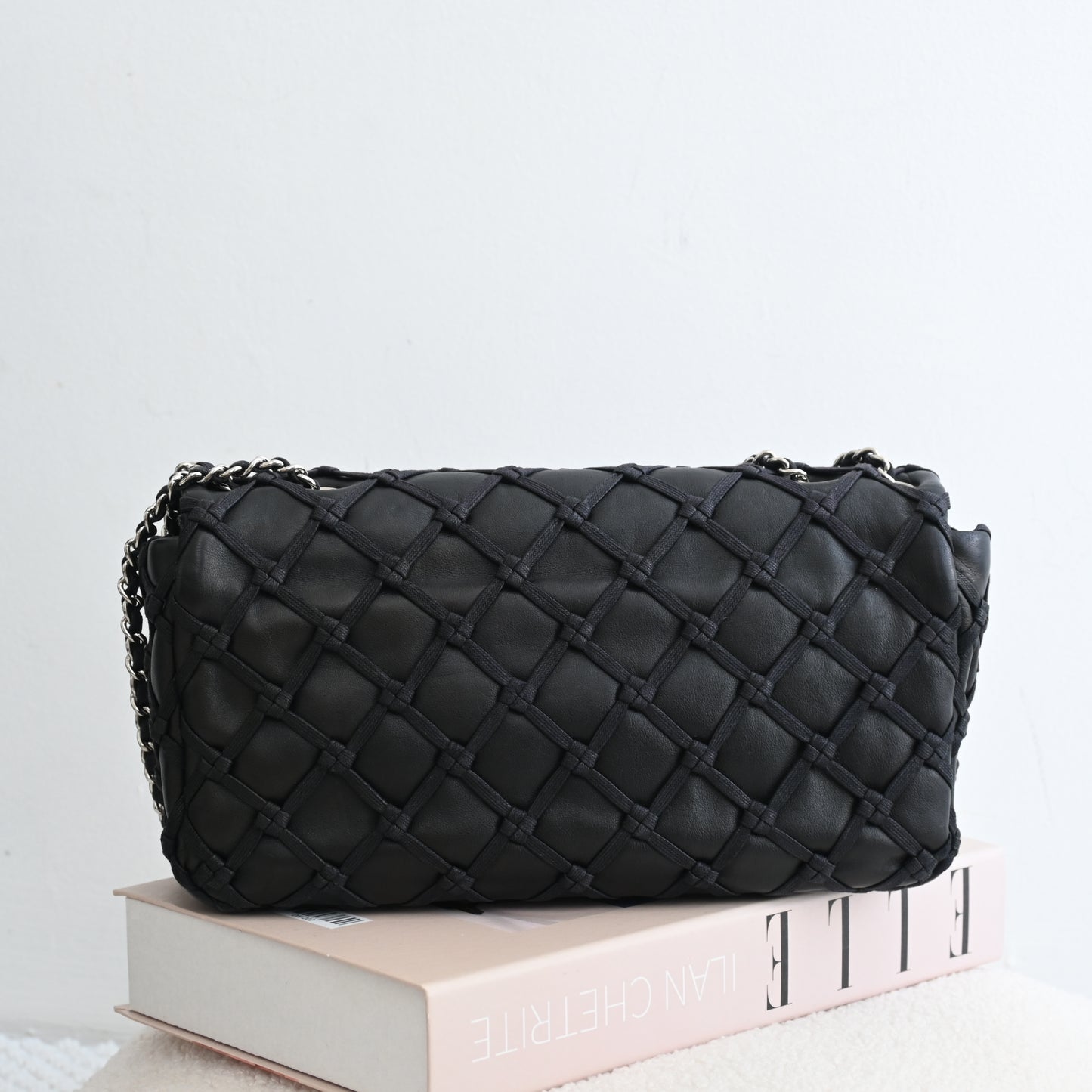 Chanel Lambskin Canebiers Net Flap Bag Small