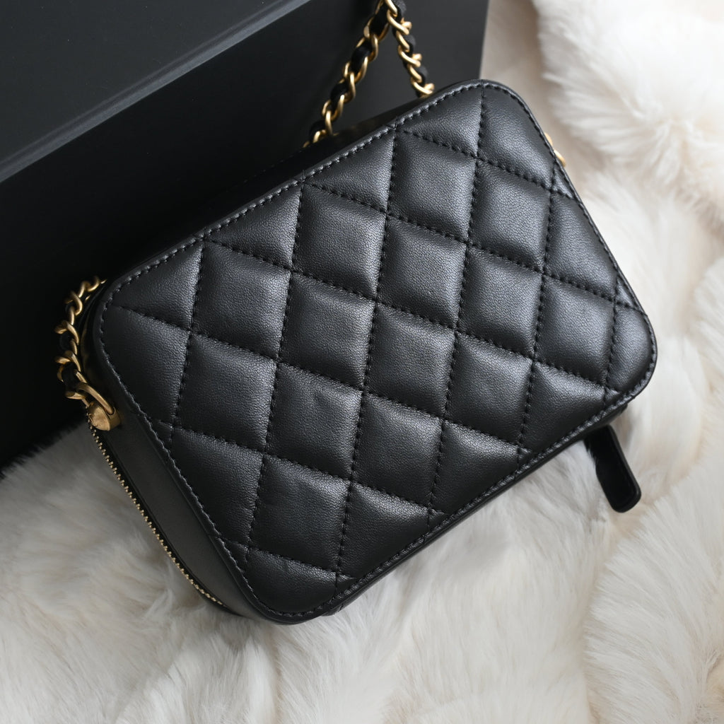 Chanel Vanity Pearl Crush Lambskin - Leluxe Vintage Sdn. Bhd.