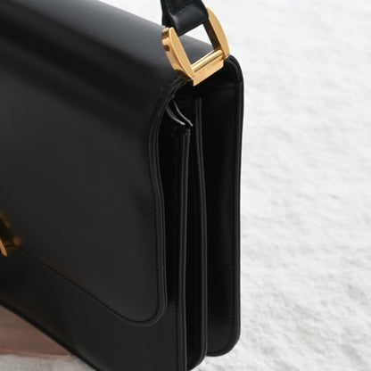 Old Gucci Flap Box CalfSkin Shoulder Bag