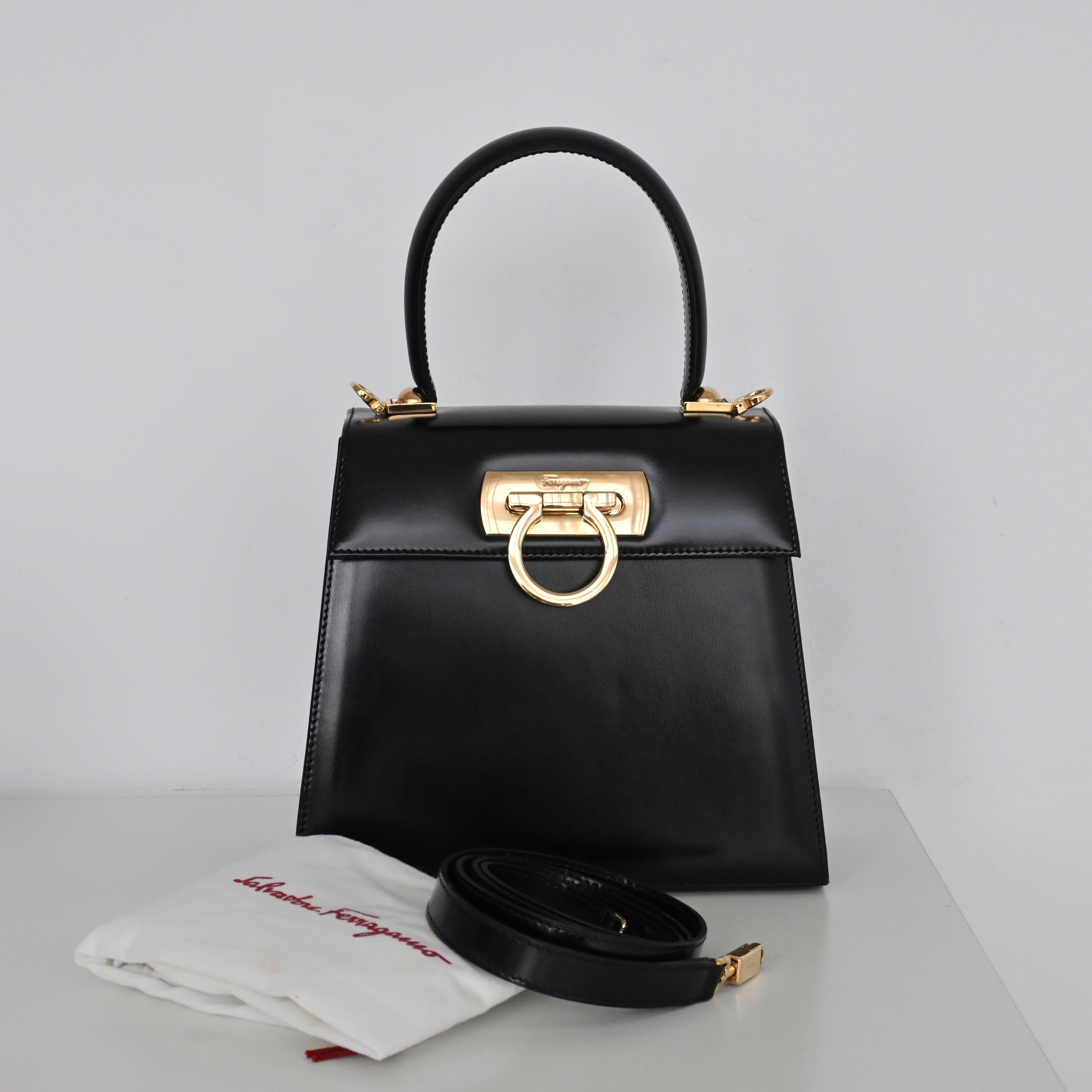Salvatore Ferragamo Small Gancini Kelly - Leluxe Vintage Sdn. Bhd.