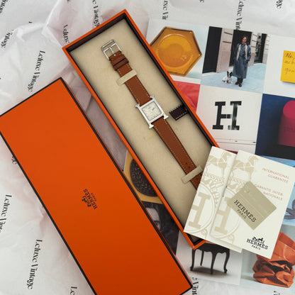 Hermes Heure H Watch HH1.1210 Silver Dial